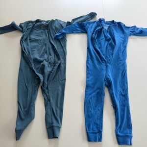 5 PRIMARY footless pajamas 18-24 months